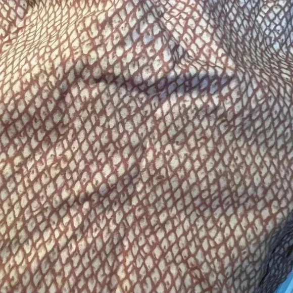 Woman's Sz 14p Lands End Dusty Rose/White Long Sleeve Blouse Button Down - Picture 4 of 4